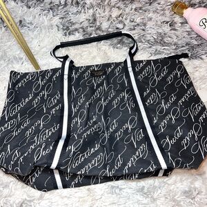 Victoria's Secret Scripted Black Tote